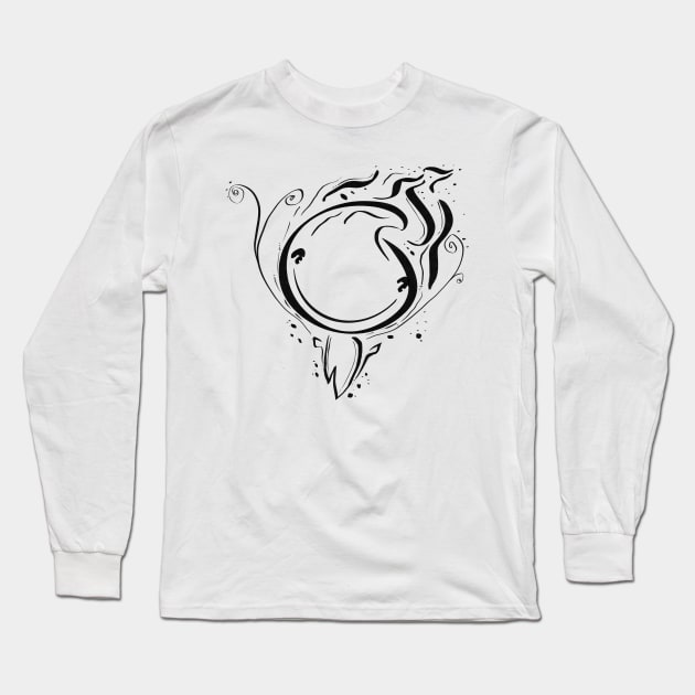 Wisp INKTOBER 2020 Long Sleeve T-Shirt by jayakbariart